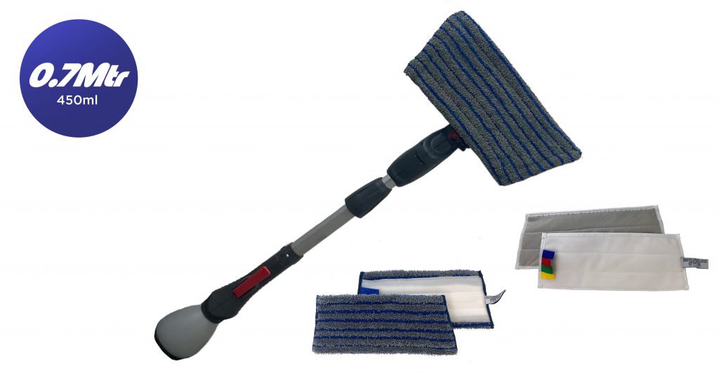 Ecoshine™ Pro Indoor Window Cleaning Kit  90cm reach, with 4 pads selection
