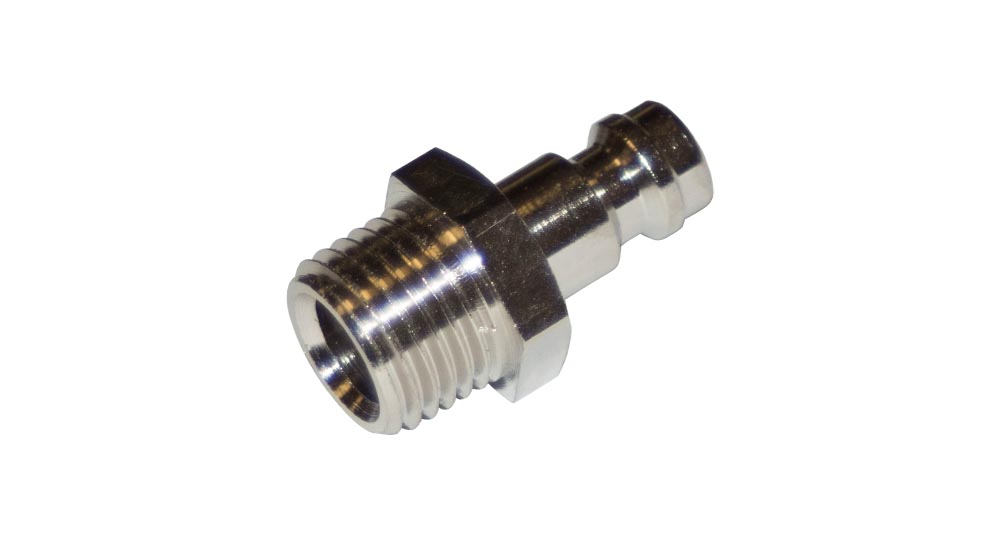 Male Microbore Coupling with 1/4 inch Male thread