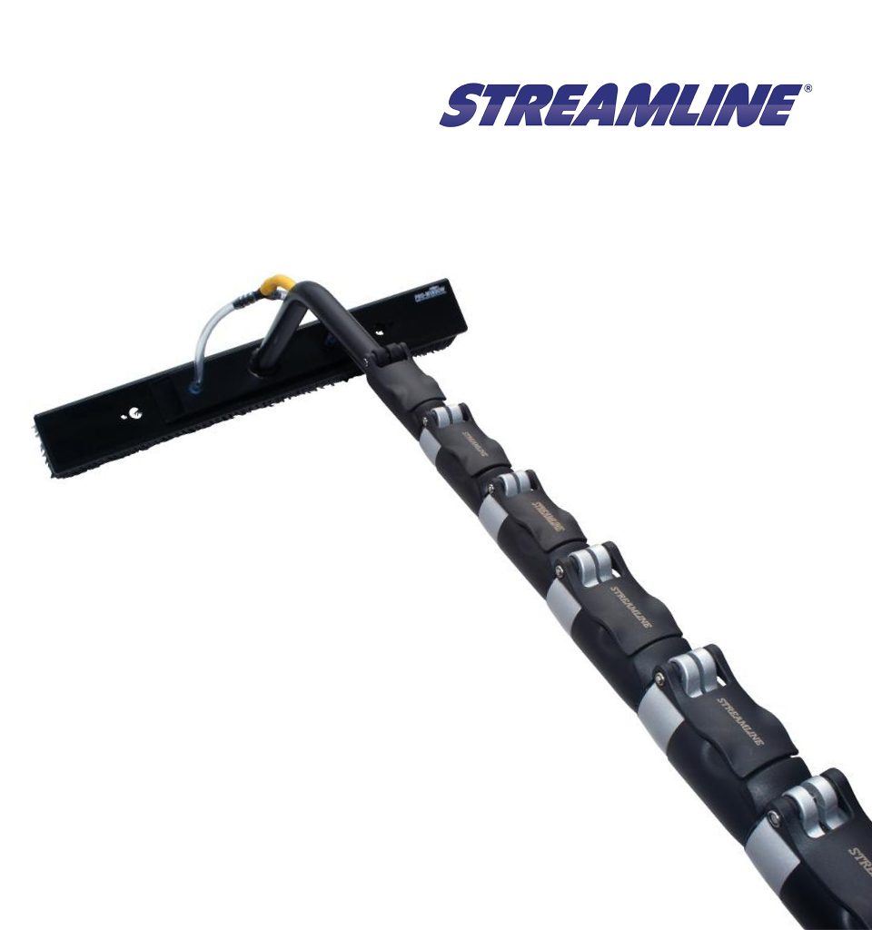 CXTEL 100% Carbon Fibre Telescopic Pole 9-Section, 22mtr, 74 foot Reach