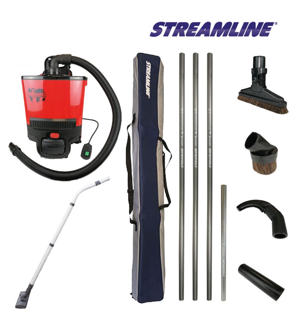 Battery Powered Streamvac™ Internal Dusting Cleaning System – 5.5mtr (18ft)