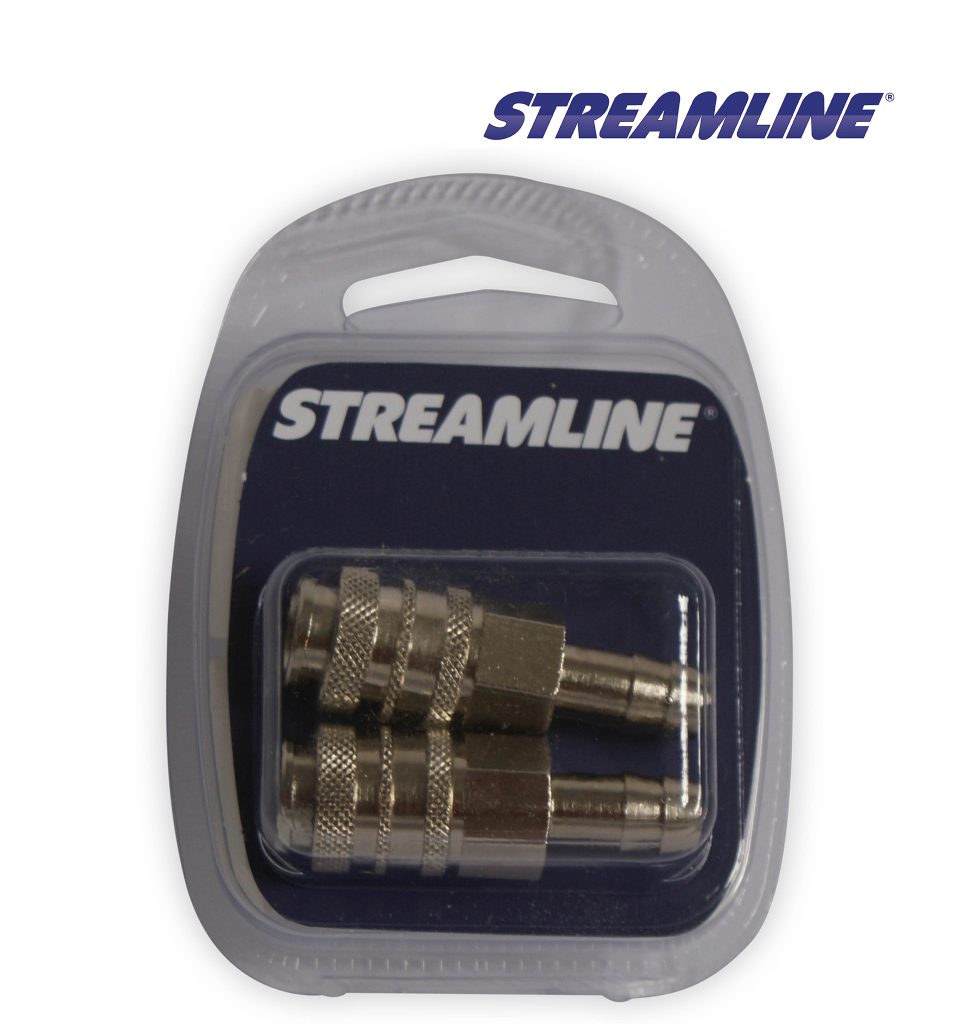 Merchandised female Connector with 8mm hose tail