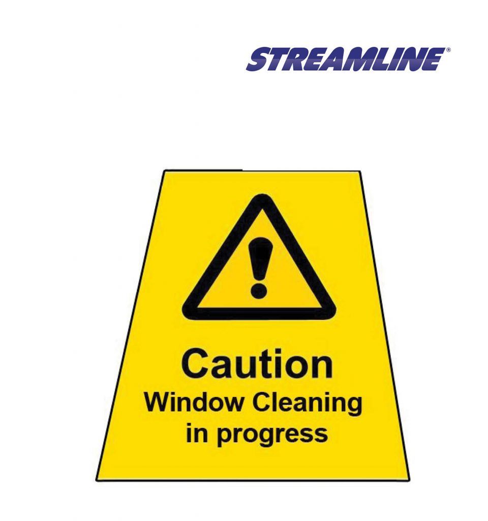 Window Cleaning in Progress MINICONE Label
