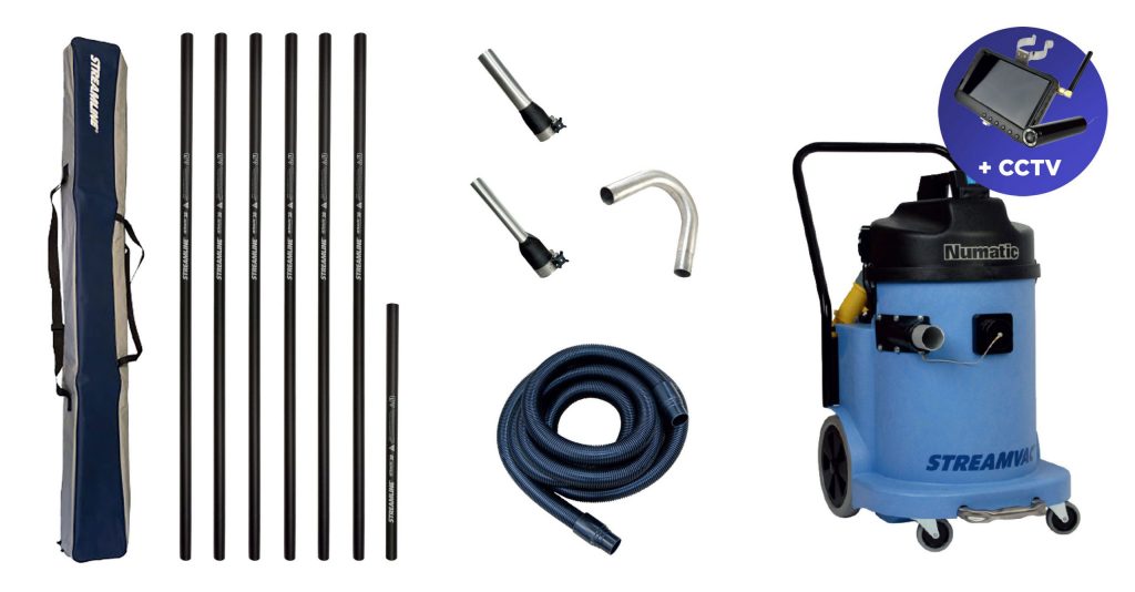 30ltr Streamvac™ Commercial Gutter Cleaning System with CCTV Kit – 9.1mtr