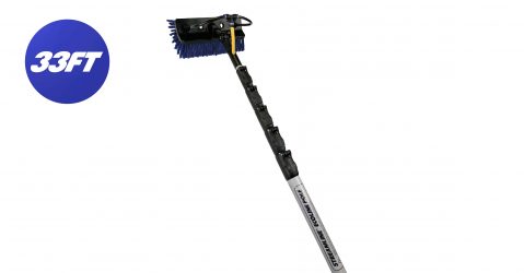 Ecoline™ Glass Fibre Telescopic Pole 5-Section, 9.4mtr, 33ft Reach (Brush Not Included)