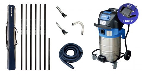 70ltr Streamvac™ Commercial Gutter Cleaning System - 9.1mtr - Complete with CCTV kit