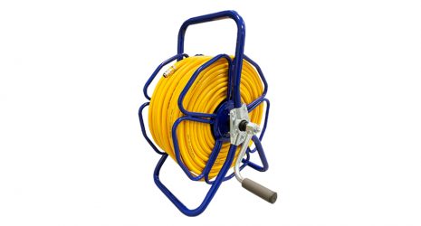 Freestanding metal hose reel - HRM2, complete with 100mtr of 8mm hose and couplings