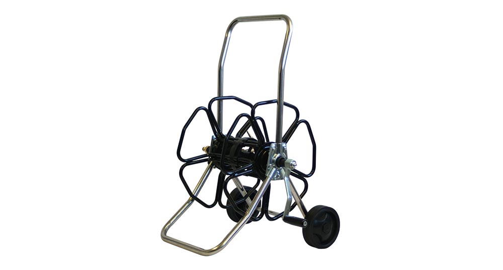 Stainless Steel Wheeled metal hose reel – HRM4-SS
