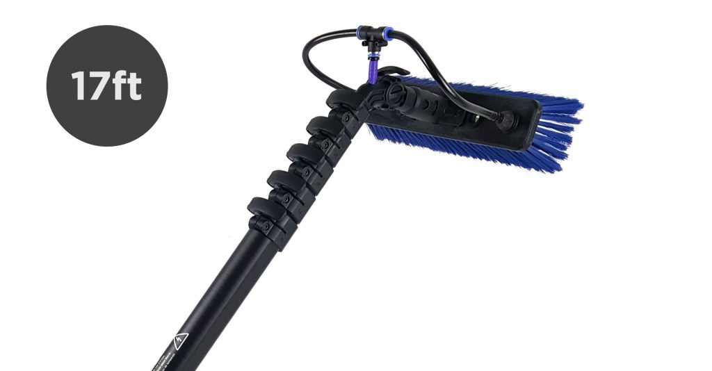 Ionic window cleaning pole