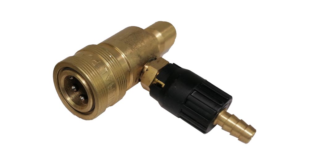 Adjustable Brass Chemical Injector – 3/8 inch QR