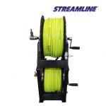 Double Stack Hose Reel Kit, A-frame type with 100mtrs 8mm HIVIZ Hose
