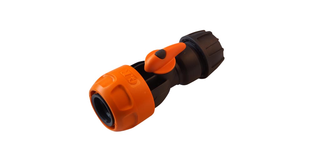 Nylon Female Connector with Tap for 12mm hose