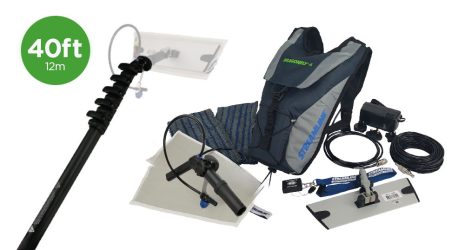 11mtr, 40ft reach Dragonfly®4 Internal Window Cleaning System complete with Streamline® OVA8® pole,