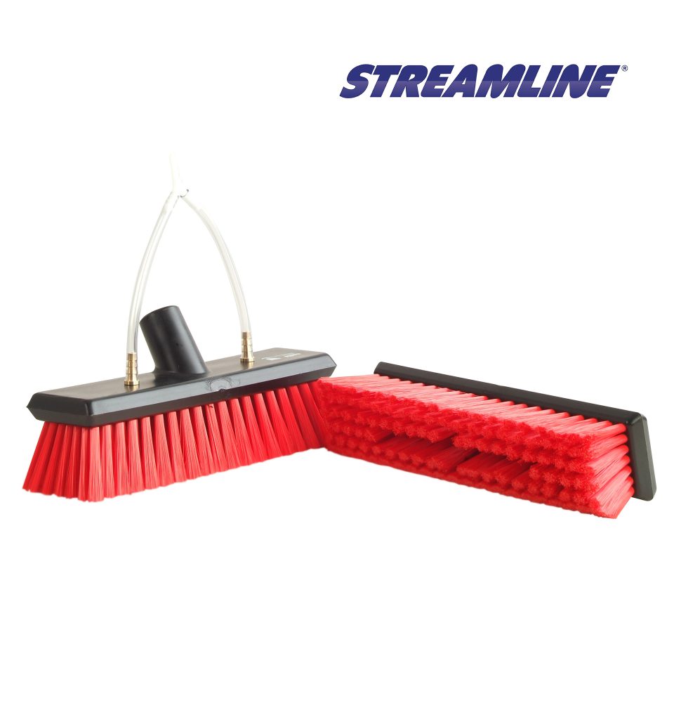 Vikan Monofilament Brush – Red Medium Bristle – 10.5″ (275mm)