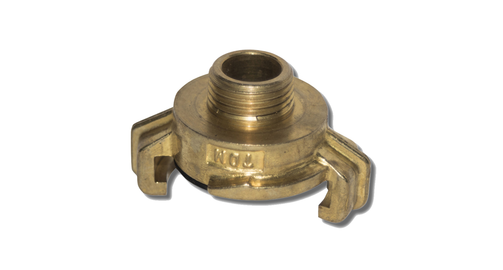 Brass Geka Connector – 1/2 Inch M