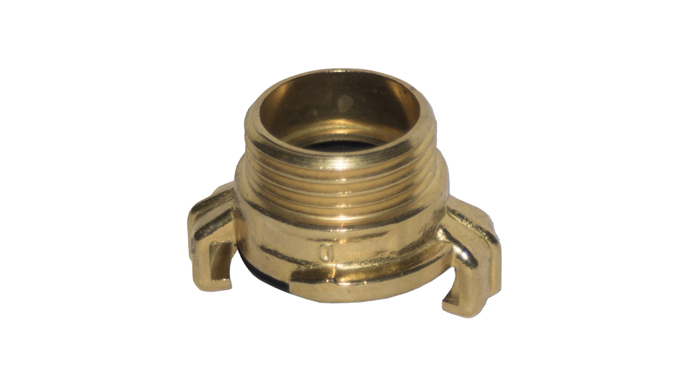 Brass Geka Connector – 1 Inch M