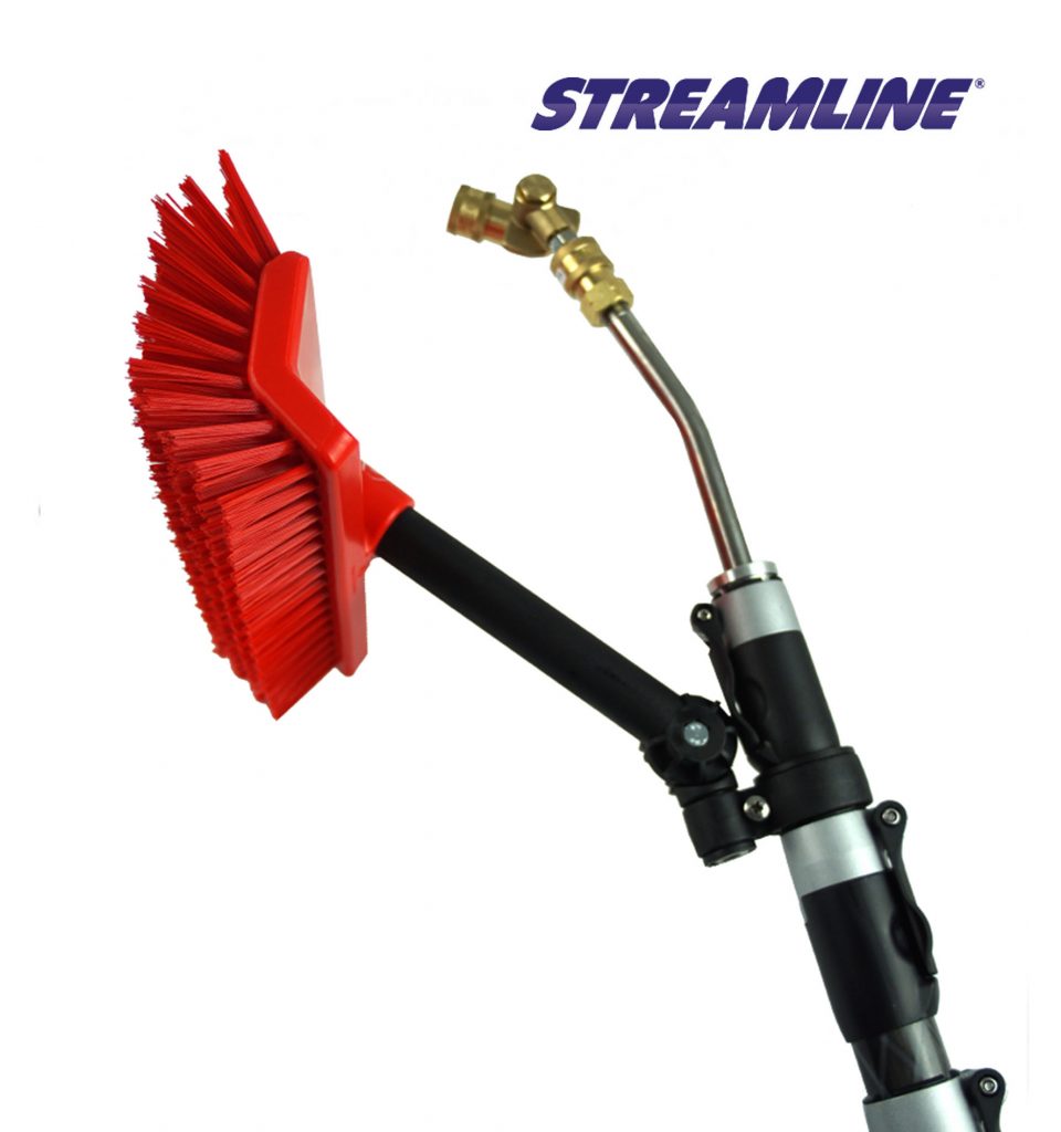12″ Pole Head Brush Attachment With Metal Swivel