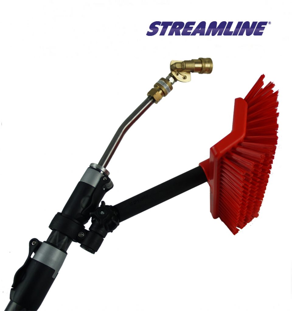 12″ Pole Head Brush Attachment With Metal Swivel