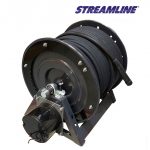 Hose reel high pressure 300′ x 3/8 inch – a-frame type with motor & hose