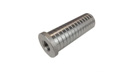 Aluminium Insert with 1/4 inch F - 1/4 inch F thread