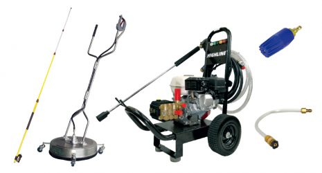 High Pressure Trolley Kit 15lpm 200bar Commercial Kit