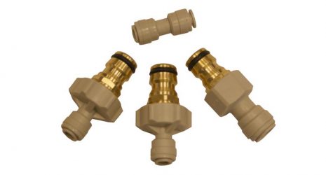 Hoselock type fittings kit for GPD Systems- brass priced per kit