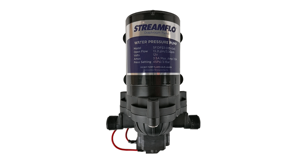 Streamflo® Pump 12v 45psi 13.2lpm 1/2inch m/m