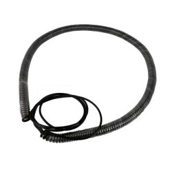 4mm OD Nylon Coiled Tubing Black (1m compressed)