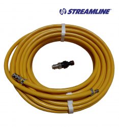 6mm STREAMLINE® Microbore Hose complete with Q21FH-6 and AHA.H6