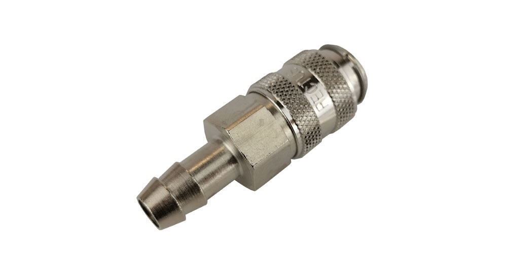 Plug 1/2in Alloy w/6mm and 8mm hosetail Pole Connector 