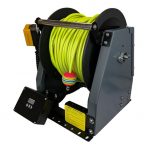 Powerdrive™ Electric Hose Reel c/w 100m of 6mm Streamline® HIVIZ Hose – assembled