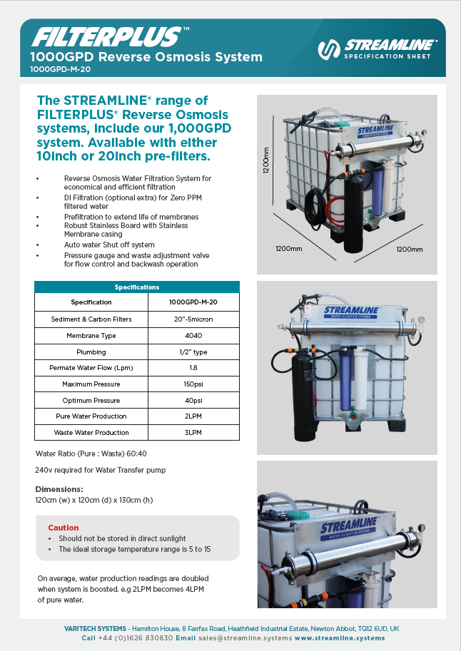 Stream Line Engineering Filter Downloads - Streamline Systems
