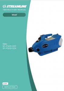 Vivid™ PRO FOGGER (mains / battery powered Instruction Manual
