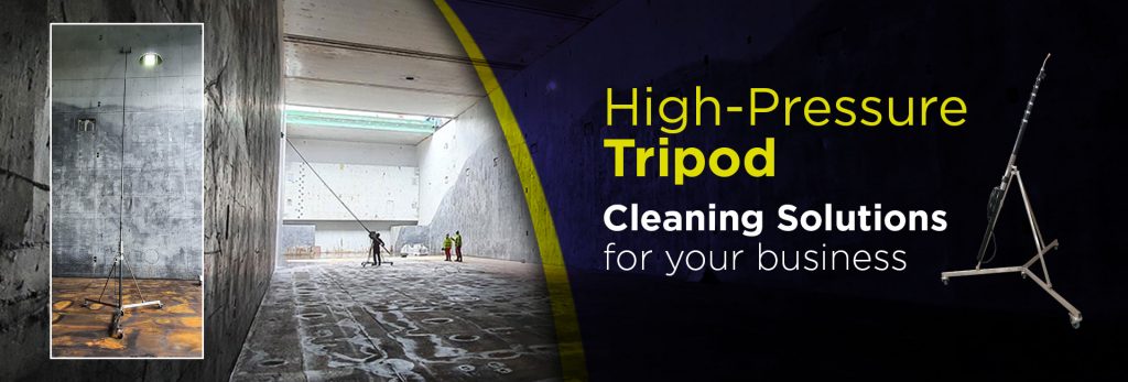 Industrial pressure washing tripod kit