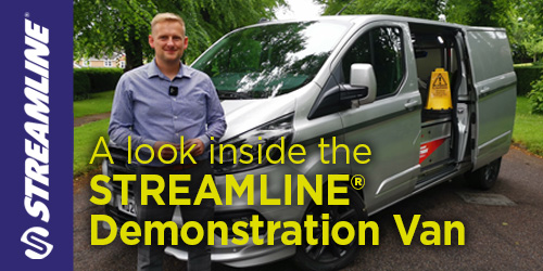 A look inside the Streamline® window cleaning demonstration van