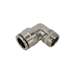 12mm Push Fit - 3/8 inch BSPT Male Elbow Nickel Plated Brass