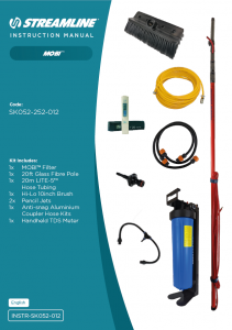 FILTERPLUS® Mobi Starter Kit Instructions - SK052-252-021