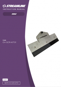 OVA8® Roof Scraper Instruction Manual