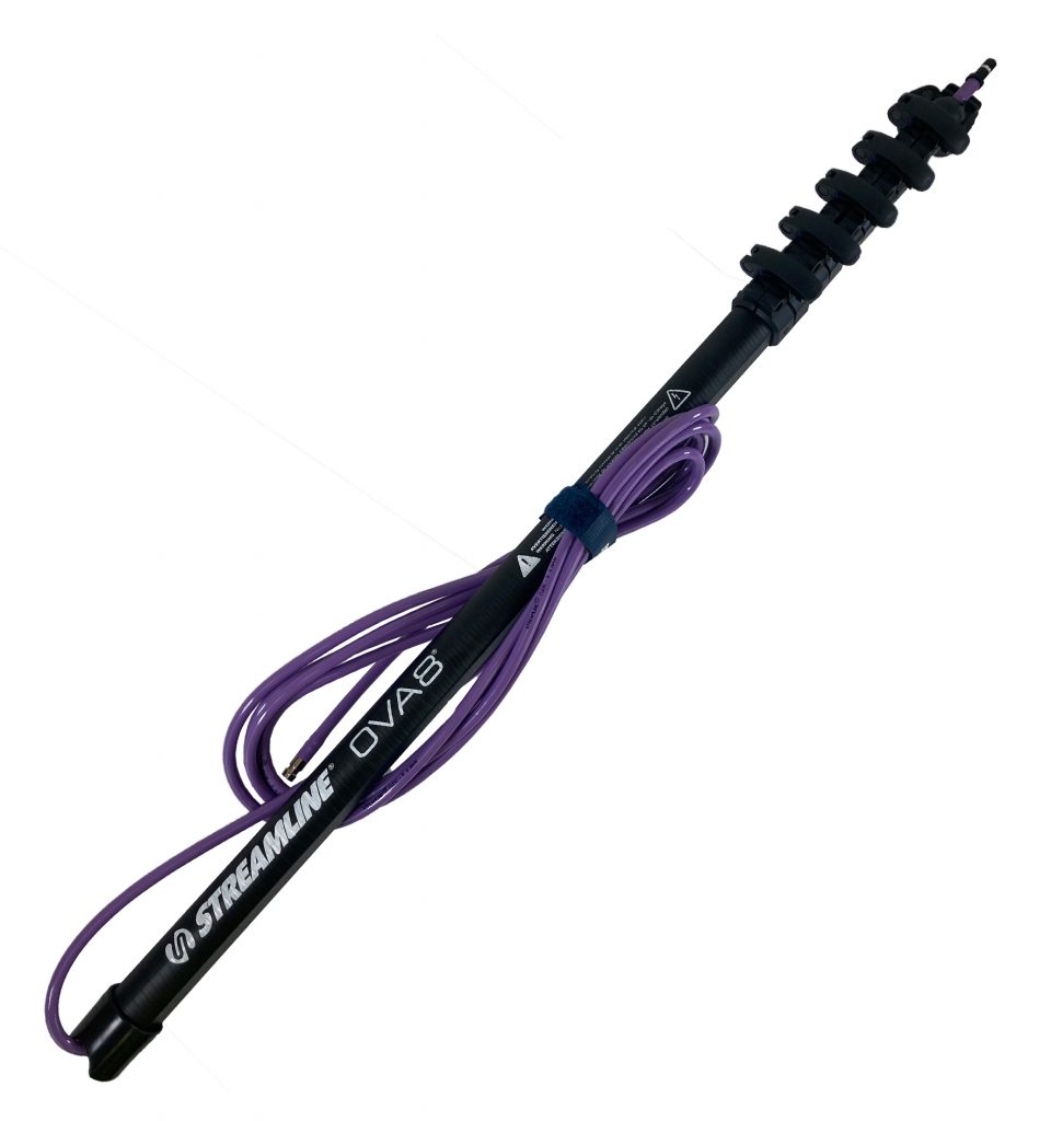 Telescopic Water-fed Pole – 2.44mtr / 8ft Streamline® OVA8® 24T Carbon Fibre