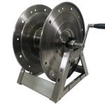 Hose Reel High Pressure 150′ x 3/8 inch – Stainless Steel A-frame type