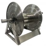 Hose Reel High Pressure 300′ x 3/8 inch – Stainless Steel A-frame type