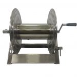 Hose Reel High Pressure 300′ x 3/8 inch – Stainless Steel A-frame type