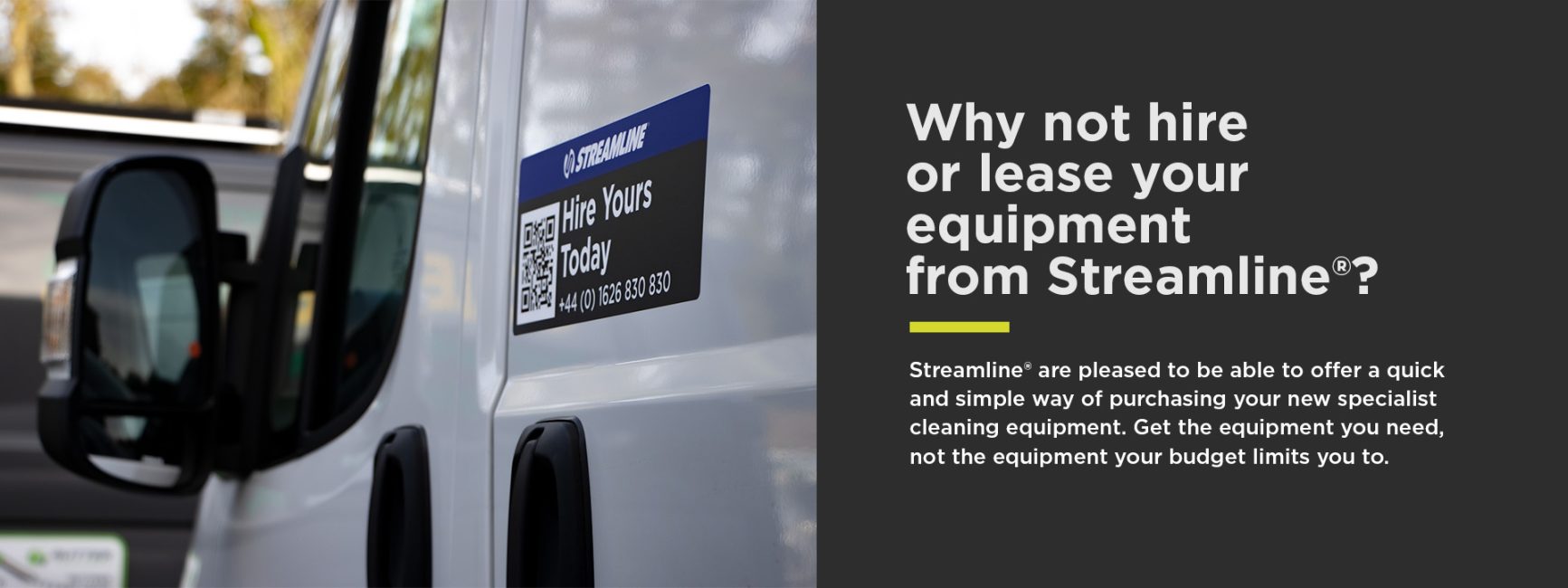 Streamline® Hire Vans banner