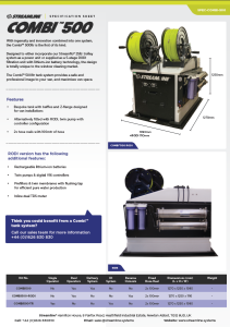 Streamline® Combi™ 500 Specification Sheet
