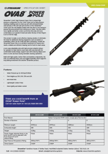 Streamline® OVA8® Power Pole - Specification Sheet