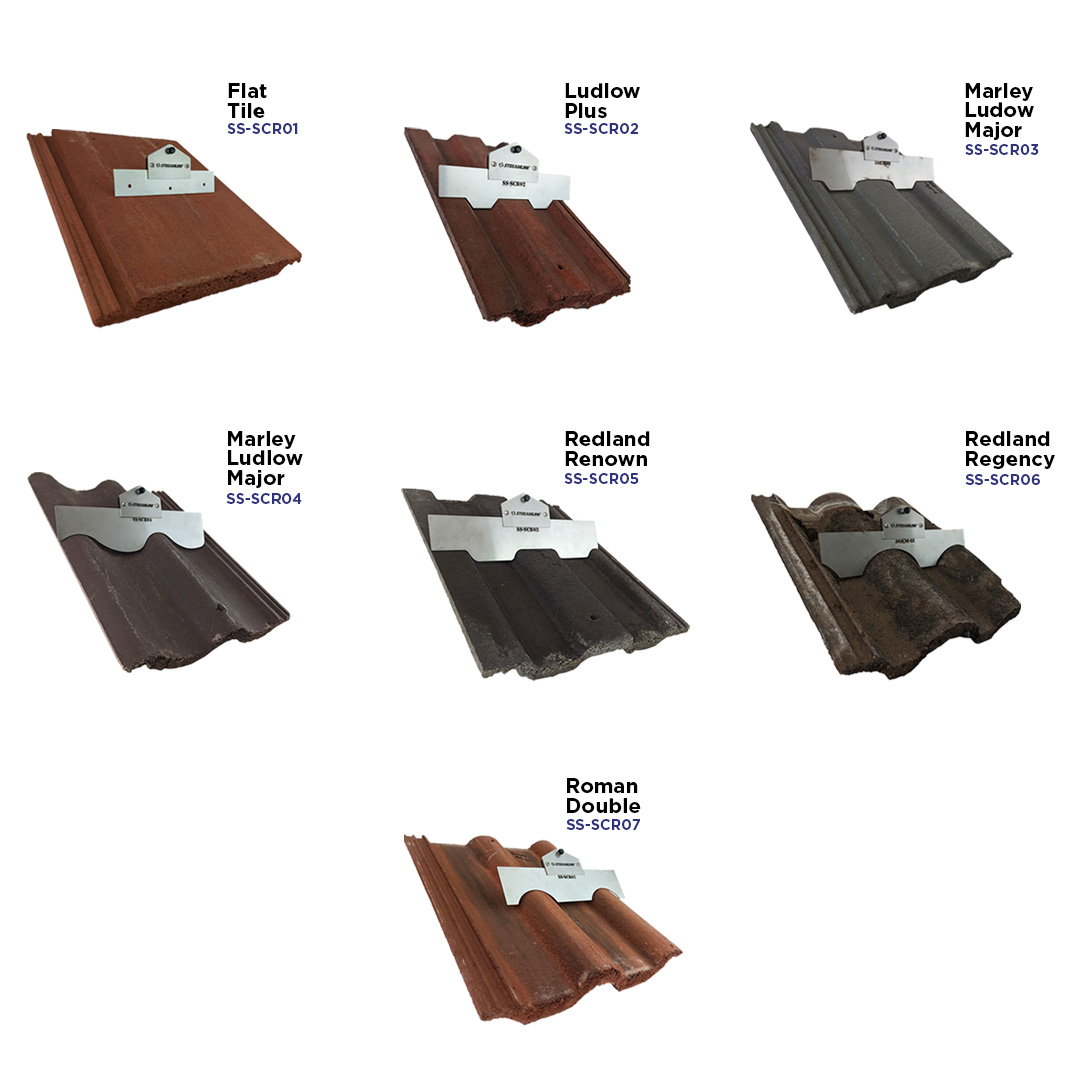 Diagram showing how the moss removal kit blades work