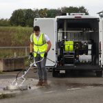 Van mounted pressure washer system