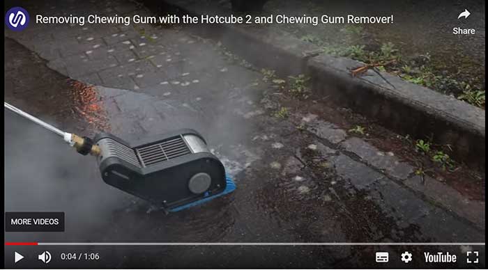 chewing gum removal video