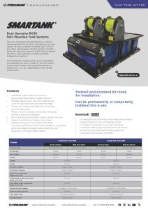 Skid Mounted Smartank® Specification Sheet