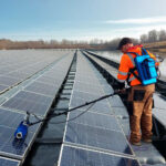 rotating solar brush in action