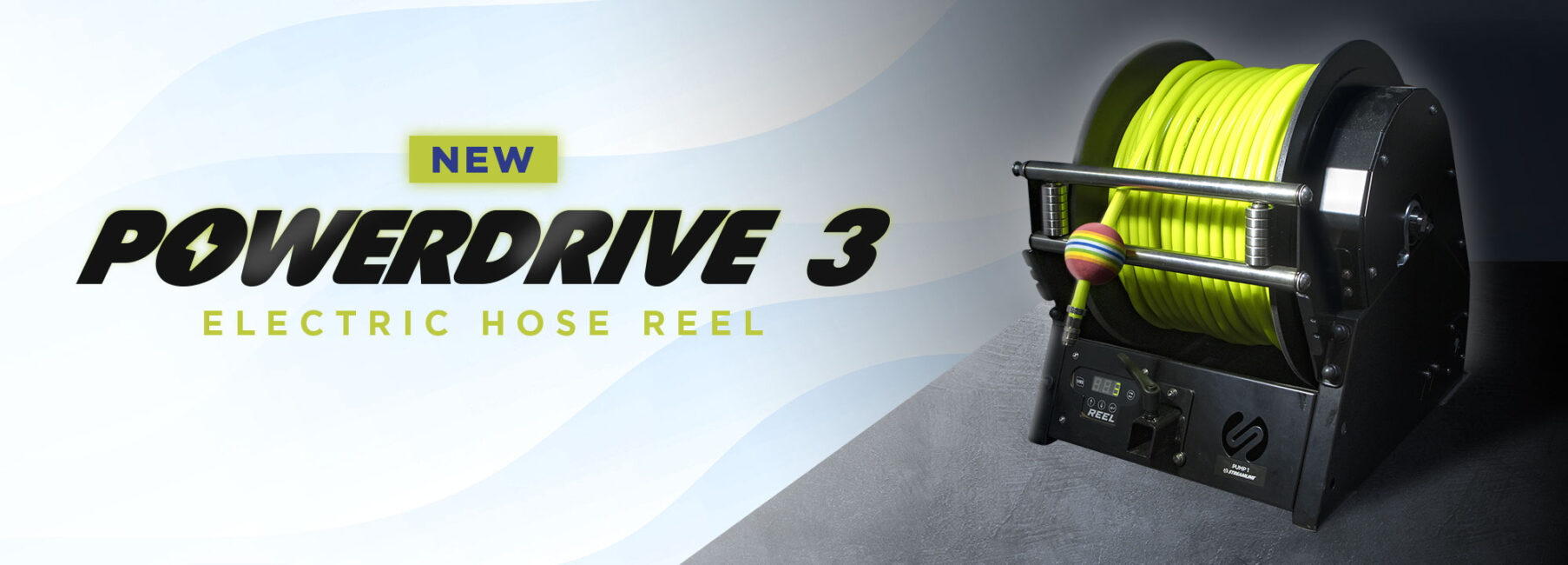 Meet the PowerDrive3™: The Electric Hose Reel Built for Work, Not Show banner
